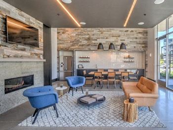 Clubroom with caterer's kitchen